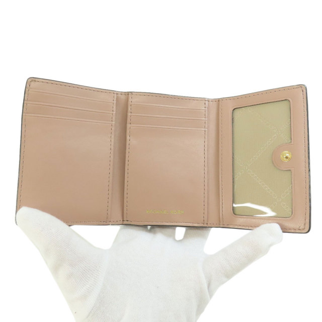 MICHAEL KORS ベージュ 二つ折り財布 公式アウトレット】ミニ財布
