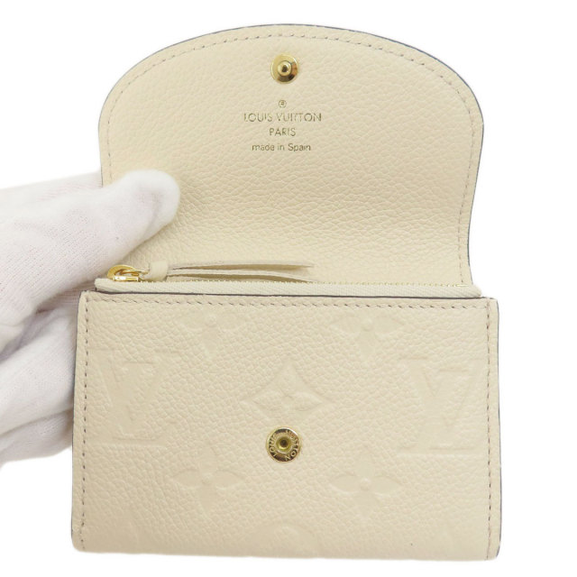 LOUIS VUITTON ルイヴィトン M81445 ポルトモネ・ロザリ クレーム 二  