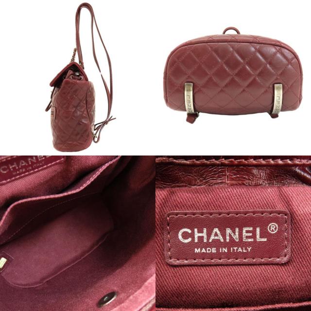 CHANEL シャネル マトラッセ ココマーク シルバー金具 リュック 
