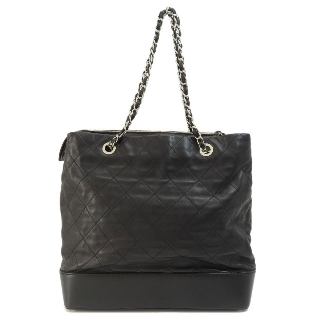 CHANEL シャネル チェーンバッグ マトラッセ ココマーク シルバー金具 