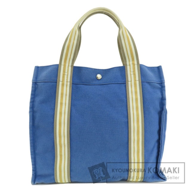 HERMES エルメス サックドプラージュ トートバッグ キャンバス レディース
