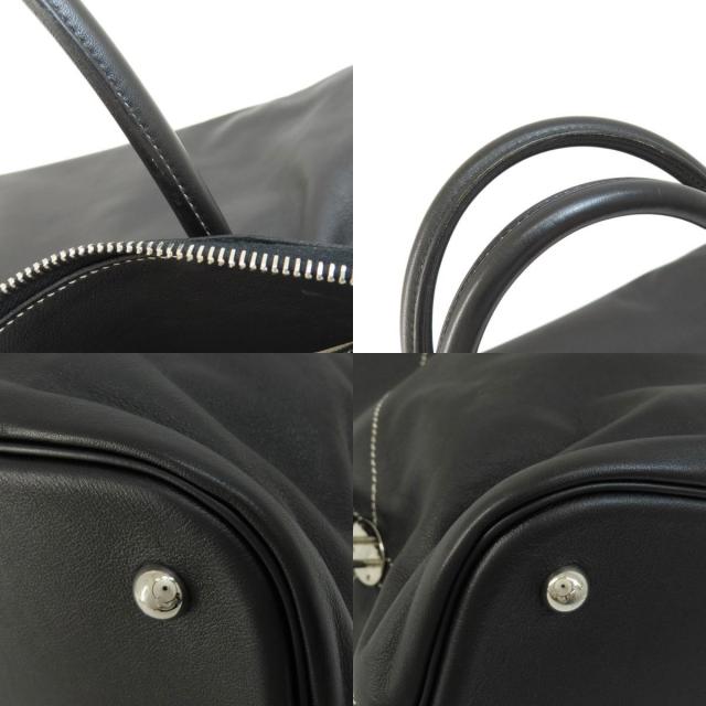 HERMES エルメス ボリードリラックス40 黒 ブラック シルバー