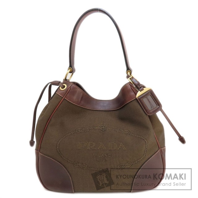 最終値下げ PRADA プラダ ロゴジャガード ワンショルダーバッグ