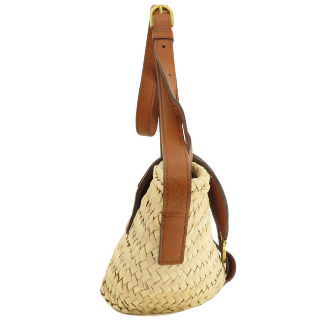 CHLOE クロエ カゴバッグ ショルダーバッグ ストロー レディース