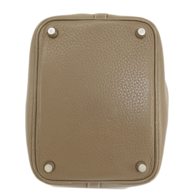 HERMES エルメス ピコタンロックPM エトープ エトゥープ シルバー金具