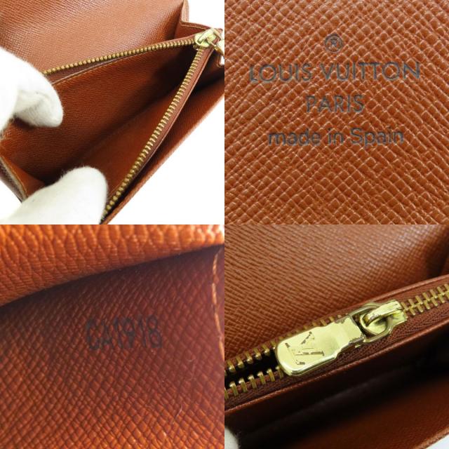 LOUIS VUITTON ルイヴィトン M61735 ポルトモネ・ジップ モノグラム 二 