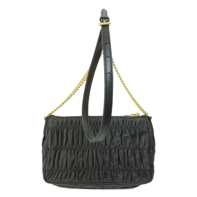 【PRADA】幻の再入荷♪lady's ポーチ付き ロゴ ショルダーバッグ PRADA プラダ ロゴ ショルダーバッグ レザー レディース