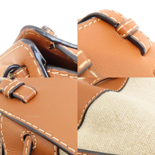 LOEWE ロエベ ハンモック 2WAY ハンドバッグ キャンバス/カーフ レディース 