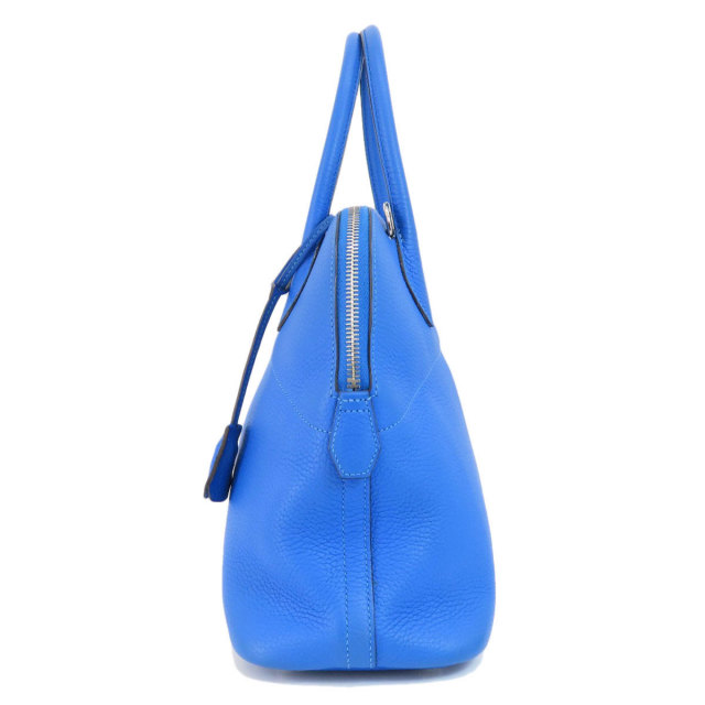 HERMES エルメス ボリード31 ブルー シルバー金具 ハンドバッグ