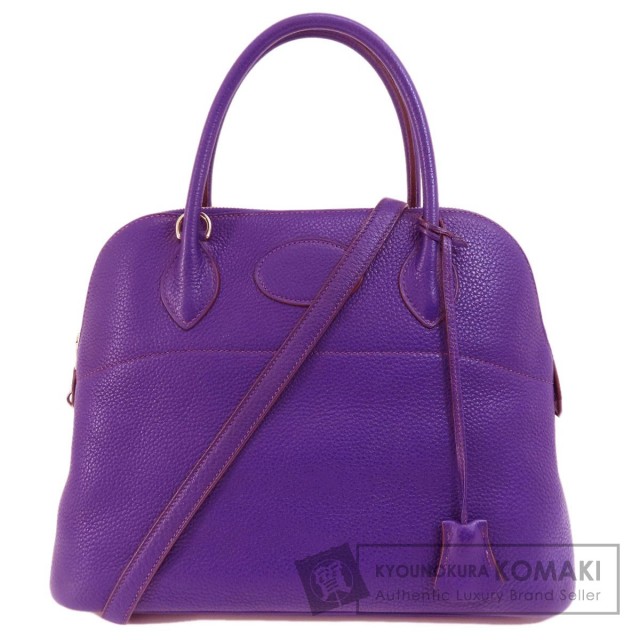 HERMES エルメス ボリードリラックス31 パープル シルバー金具 