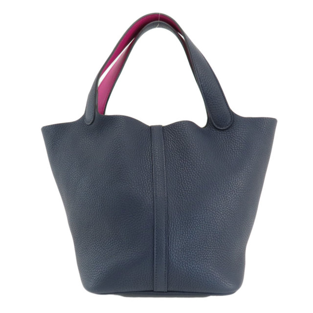 HERMES エルメス ピコタンロックMM ブルーニュイ ローズパープル  