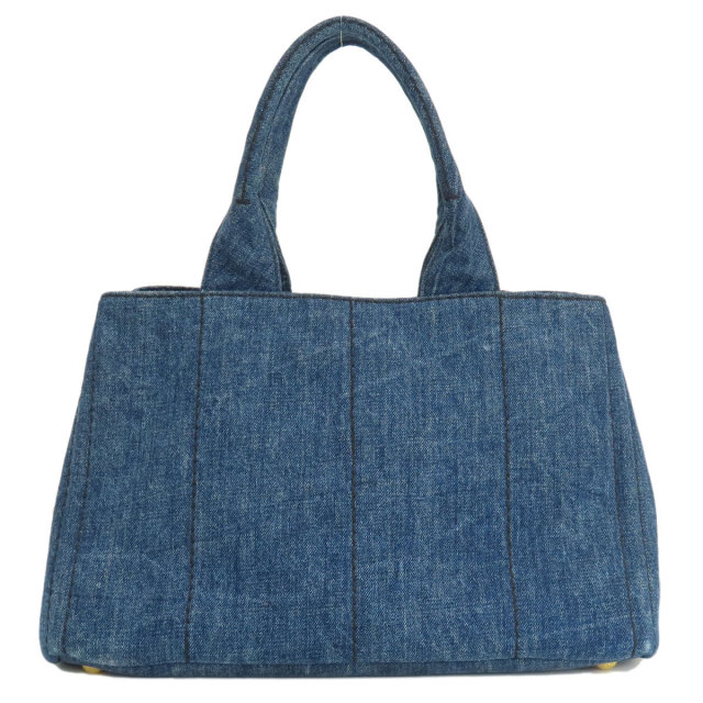 PRADA プラダ B1877B カナパ トートバッグ デニム レディース