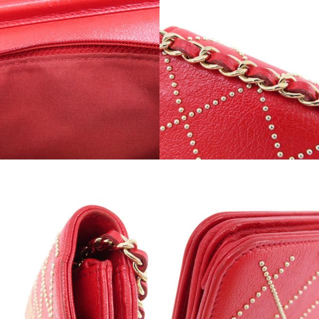 CHANEL シャネル マドモアゼル レザー 長財布 ウォレット レッド  