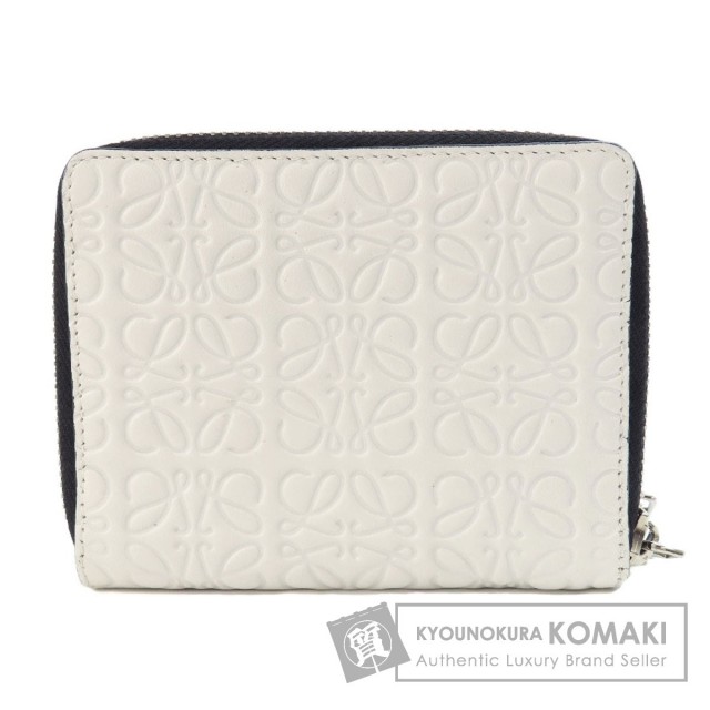 LOEWE ロエベ リピートアナグラム柄 コンパクトジップウォレット 二  