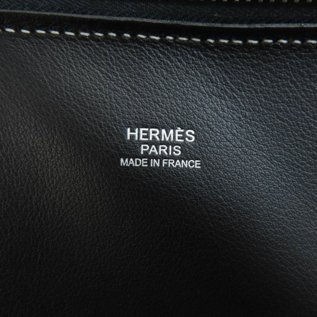 HERMES エルメス ボリードリラックス35 黒 ブラック シルバー