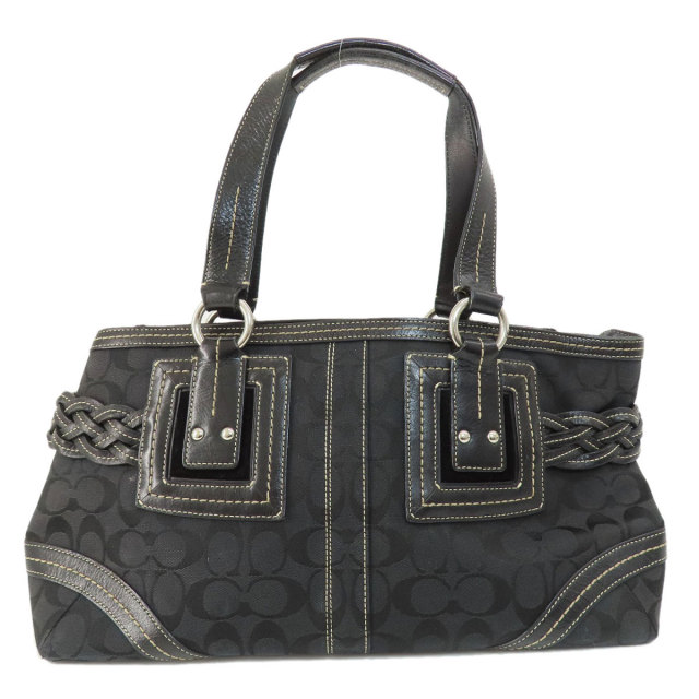 COACH コーチ 5089 シグネチャー トートバッグ キャンバス ブラック COACH コーチ 5089 シグネチャー トートバッグ キャンバス