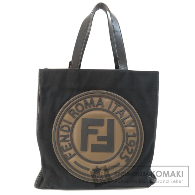FENDI フェンディ ロゴ トートバッグ キャンバス レディース 