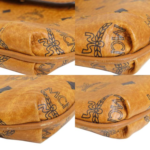 MCM エムシーエム ロゴ ショルダーバッグ レザー レディース 