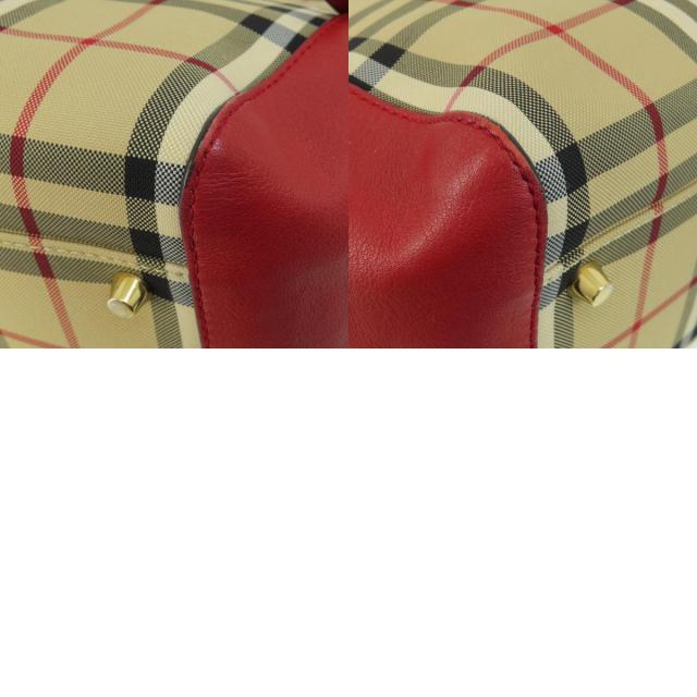 BURBERRY バーバリー ノバチェック トートバッグ キャンバス/レザー  