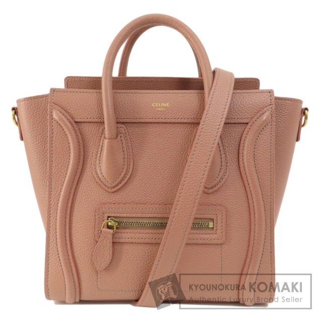CELINE セリーヌ ラゲージナノ 2WAY ハンドバッグ カーフ レディース