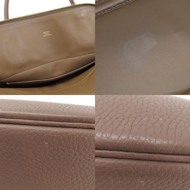 HERMES エルメス ボリード31 エトープ エトゥープ ゴールド金具