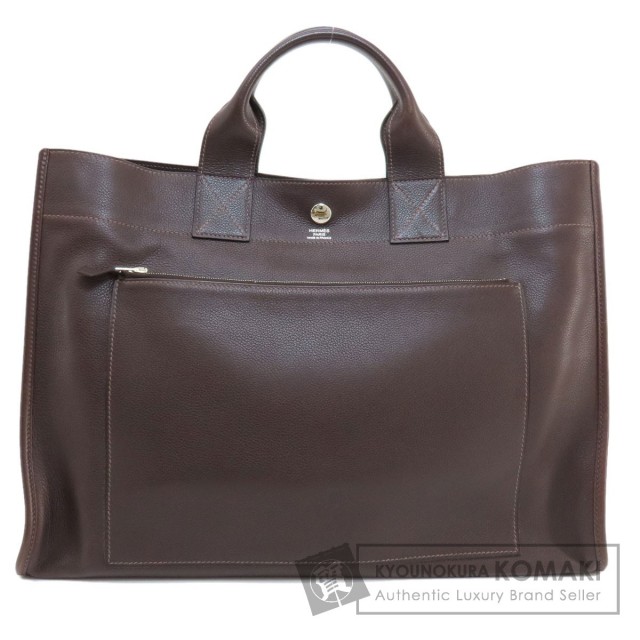 HERMES エルメス サックベルラン トートバッグ　レザー ◽︎k刻印 HERMES エルメス サックベルラン40 マロンインディ シルバー金具