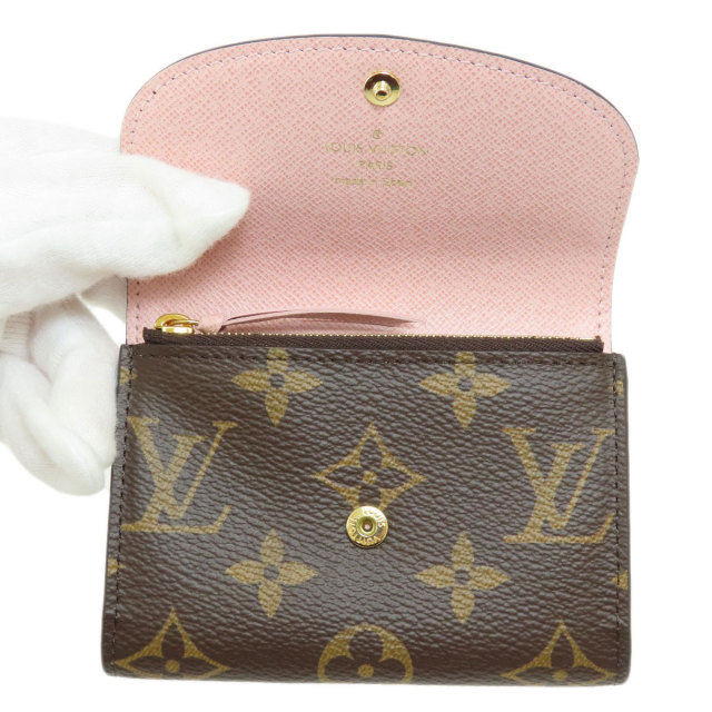 美品 LOUIS VUITTON ルイヴィトン モノグラム ポルトモネ ロザリ 