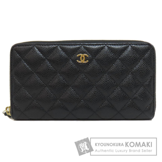 CHANEL シャネル マトラッセ ココマーク ゴールド金具 長財布（小銭  