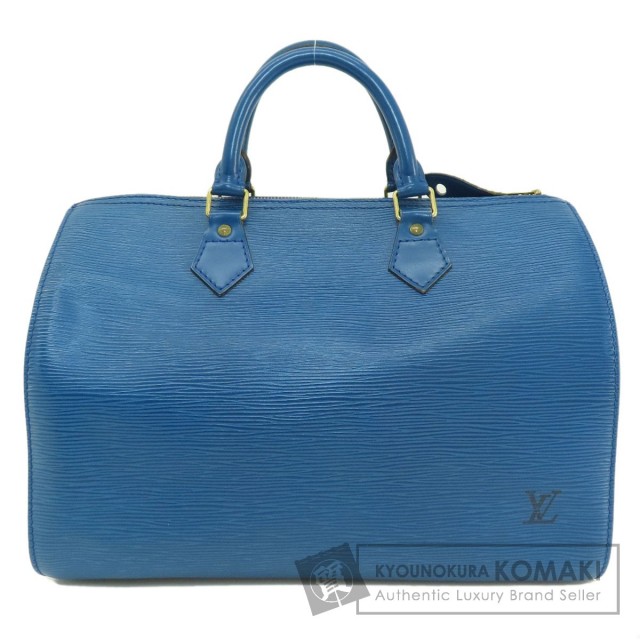 Louis Vuitton エピレザー ボストンバッグ 青 Louis Vuitton エピレザー ボストンバッグ