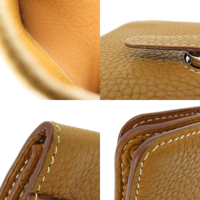 HERMES エルメス ドゴン ゴールド シルバー金具 コインケース