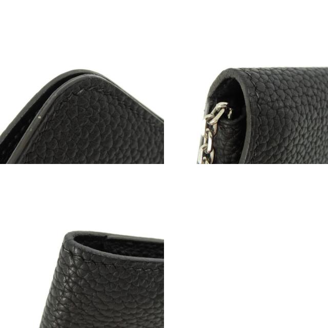 HERMES エルメス ドゴン 黒 ブラック シルバー金具 キーケース  