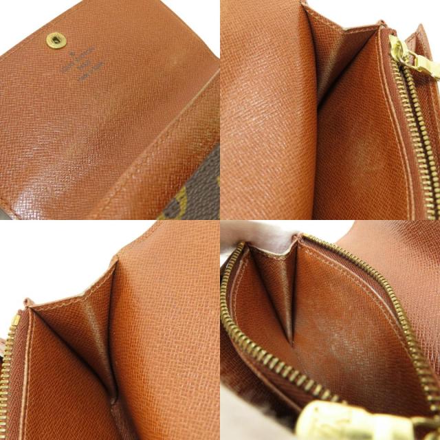 LOUIS VUITTON ルイヴィトン M61735 ポルトモネ・ジップ モノグラム 二  