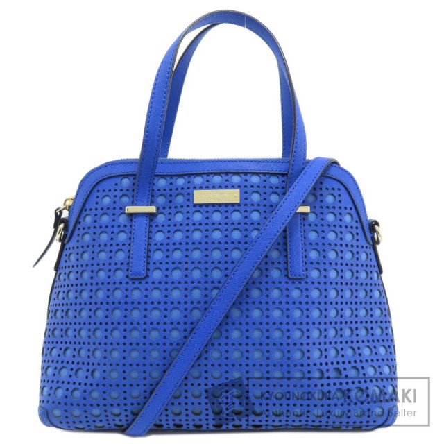 kate spade ケイトスペード 2WAY パンチングレザー ハンドバッグ PVC 