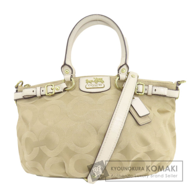 COACH コーチ F18650 オプアート 2WAY ハンドバッグ キャンバス COACH コーチ F18650 オプアート 2WAY ハンドバッグ キャンバス
