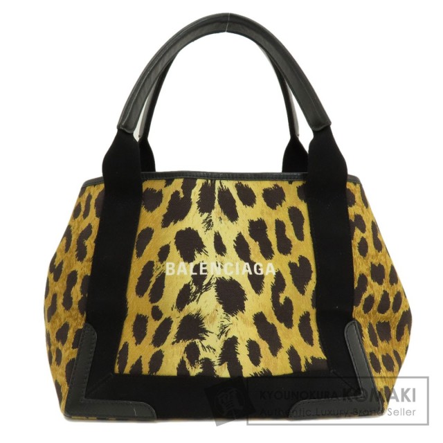 BALENCIAGA バレンシアガ 339933 ネイビーカバス レオパード柄 