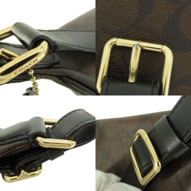 美品✨COACH コーチ 40345 シグネチャー ボディバッグ PVC レザー コーチ COACH レーサー PVC シグネチャー スリングパック ボディ
