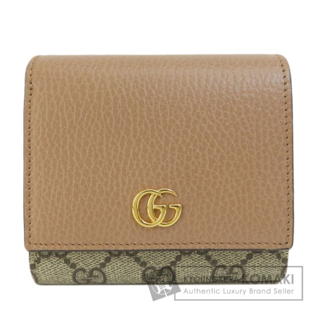 GUCCI グッチ 598537 GG マーモット 二つ折り財布（小銭入れあり） PVC  