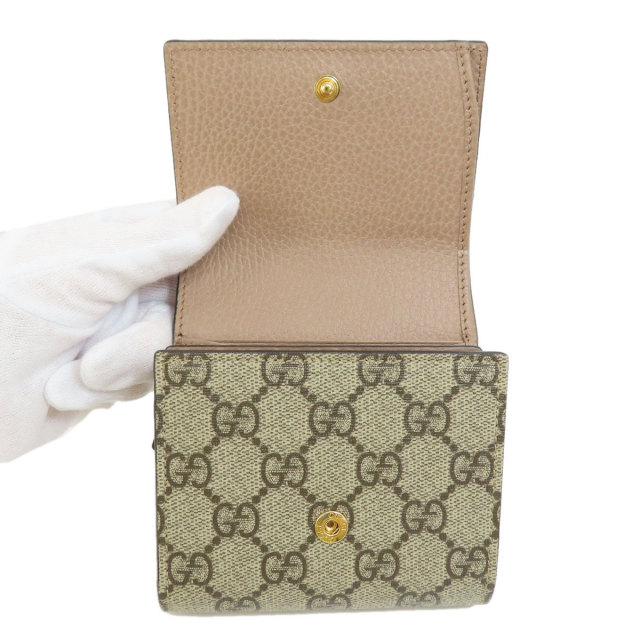 GUCCI グッチ 598537 GG マーモット 二つ折り財布（小銭入れあり