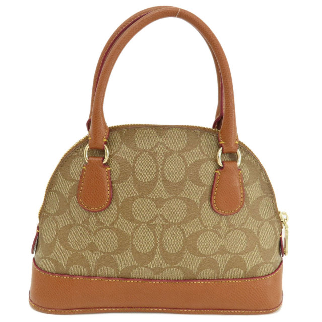 COACH コーチ F34083 シグネチャー 2WAY ハンドバッグ PVC レディース