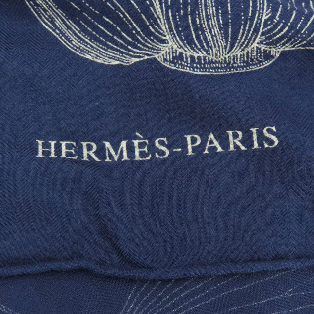 【優雅に纏う芸術♪ヤシの目録】エルメス★ショール HERMES エルメス カレジェアン ヤシの目録 ストール カシミヤ