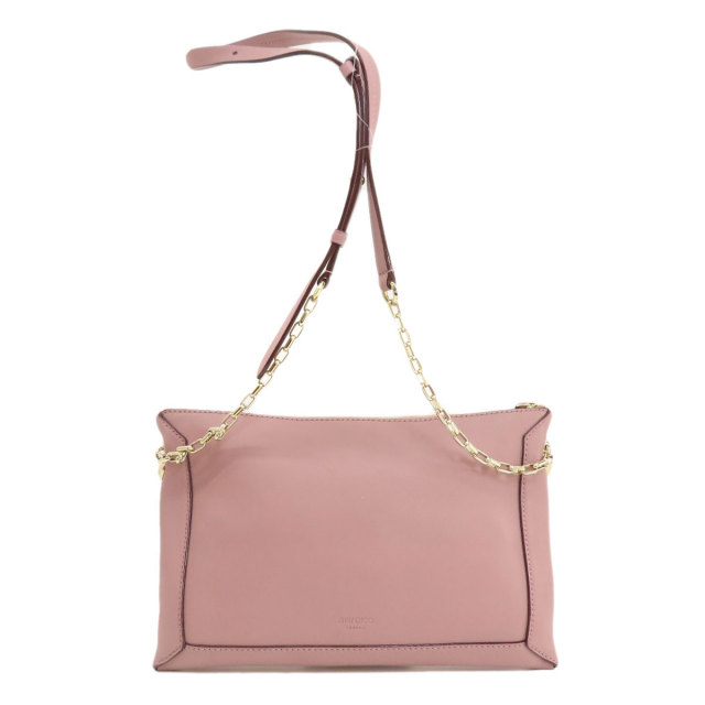 Jimmy Choo ジミーチュウ ヴァレンヌ JCロゴ ショルダーバッグ レザー  