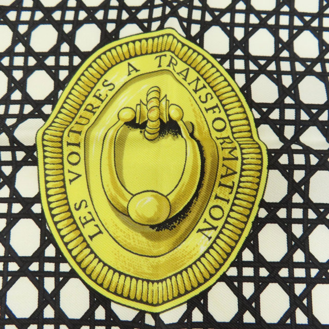 HERMES エルメス カレ90 折りたたみ式幌の馬車 LES VOITURES A  