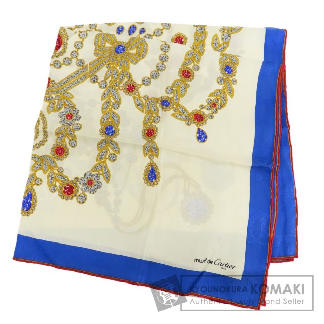 CARTIER カルティエ ジュエリーモチーフ スカーフ シルク レディース