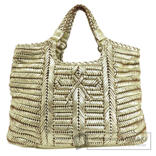 Anya Hindmarch アニヤ・ハインドマーチ 編み込みバッグ トートバッグ  