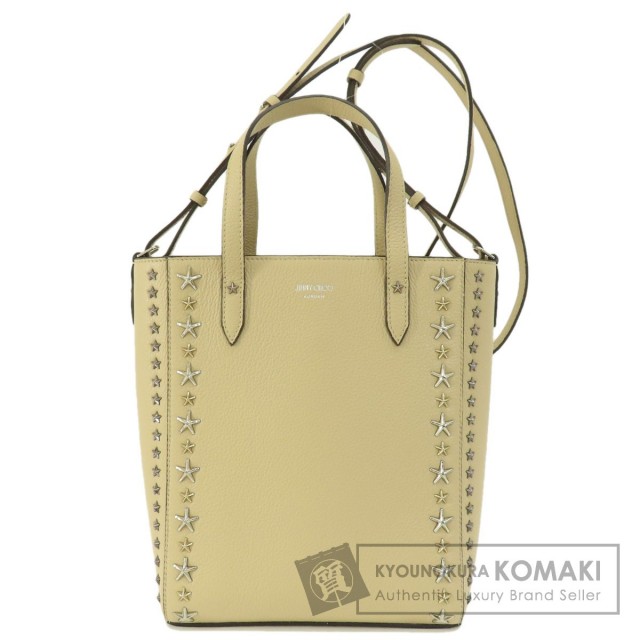 Jimmy Choo ジミーチュウ スターモチーフ 2WAY トートバッグ レザー  