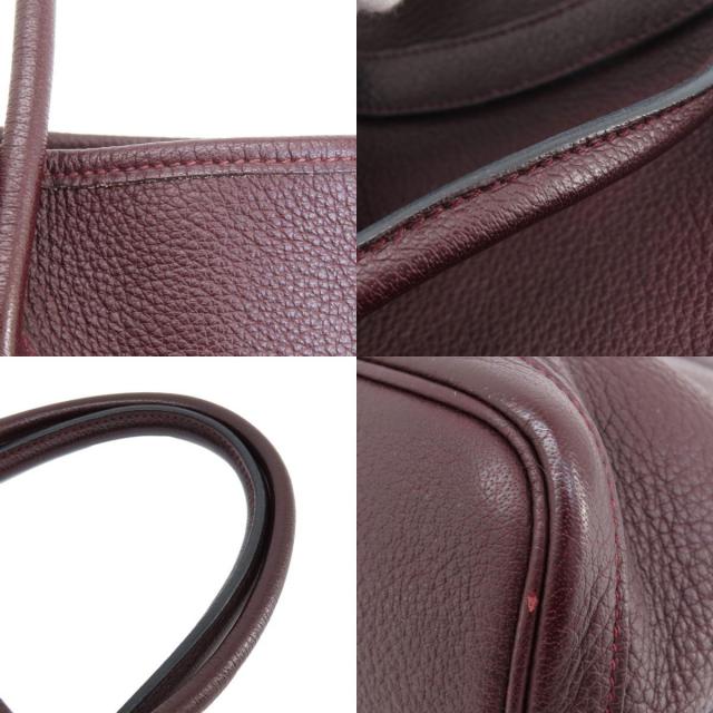 【品格漂うレザーバッグ】HERMES ガーデンパーティPM ボルドー エルメス ガーデンパーティPM ネゴンダ ボルドー｜ブランド買取