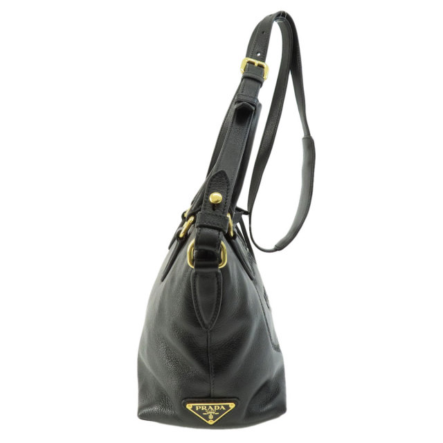 PRADA プラダ ロゴ金具2WAY トートバッグ レザー レディース