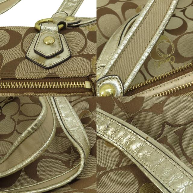 【最終価格】新品 コーチ F18711 ポピー シグネチャー トート バッグ COACH コーチ Poppy Signature Satin Glam Tote Bag ポピー