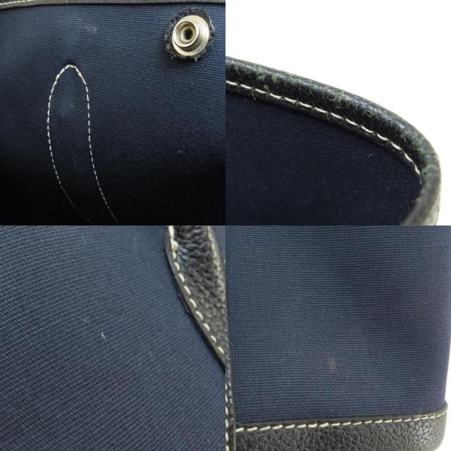 HERMES エルメス ガーデンパーティーTPM ネイビー シルバー金具 トート  