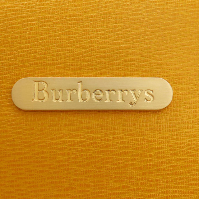 BURBERRY バーバリー ロゴ金具 ハンドバッグ レザー レディース